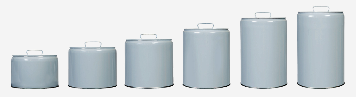 2 gallon Steel Pails, Next Day Shipping